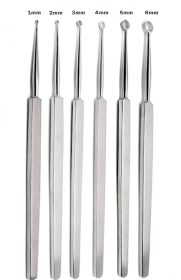  FOX DERMAL CURETTE SIZE 5.5", 2MM